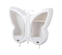 Rangement Maquillage Organisateur Multifonction pour Coiffeuse, Boîte De Rangement Murale pour Cosmétiques, Suspendue avec Lampe Rangement Produit de Beauté