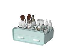 Rangement Maquillage Organisateurs de Bureau for cosmétiques, boîte Rangement for Maquillage, tiroir, conteneur, tri, Articles Divers(Blue-s)