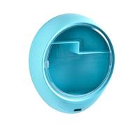 Rangement Maquillage Support De Maquillage Mural Boîte De Rangement Ronde pour Cosmétiques pour Étagère De Crème Tonique Rangement De Maquillage Rangement Produit de Beauté(Blue)
