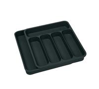 Rangement multi-usages for couverts, argenterie, ustensiles de cuisine, tiroirs, organiseur, porte-couteaux, fourchettes, cuillères, épices, bouteilles, plateau rangement(Black)