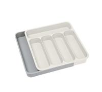 Rangement multi-usages for couverts, argenterie, ustensiles de cuisine, tiroirs, organiseur, porte-couteaux, fourchettes, cuillères, épices, bouteilles, plateau rangement(White)