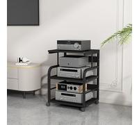 Rangement Multimédia AV For Lecteur DVD,Support Multimédia Audio Et Vidéo D'angle For TV,Meuble chaine hifi Rangement Audio Et Vidéo For Bureau À Domicile,Étagère Multimédia For Amplificateur De Salon
