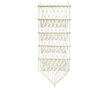 Rangement Mur Pour Doudous,Porte-Hamac En Filet 4 Niveaux Style Boho Pour Jouets En Peluche,Hamac En Filet Accrochable Pour Peluches - Pour Chambre Salle De Jeu Salon Dortoir Jardin D'
