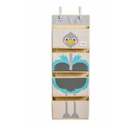 3 Sprouts Rangement Porte à Suspendre, Organisateur Enfant, Autruche | Rangement suspendu, Porte ou mur, Organisateur semaine, Vêtements/couches/jouets, Chambre/placard, Tissu durable