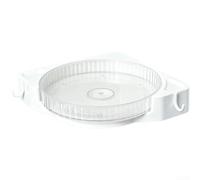 Rangement Mural en Plastique avec Bords Surélevés Anti-Chute(White)