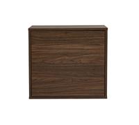 Rangement mural finition bois foncé noyer L55 cm FLEXO