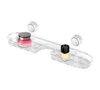 Rangement Mural Pliable pour Salle de Bain - Organisateur à ventouses Robinet, Brosse Douche, Produits Soin, etc. Idéal Les Chambres d'hôtel ou Appartements.