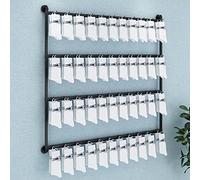 Rangement mural pour chaussettes - Support en métal peu encombrant pour bijoux, bracelets, bagues et portefeuilles - Présentoir rotatif moderne pour accessoires, vitrine de vente au détail