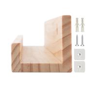 Rangement mural pour disques muraux - Support mural en bois pour écran de registre, Liver Room Bedroom Organisation de studio d'étude étagères flottantes