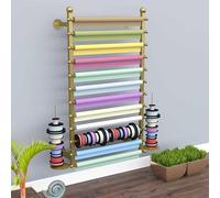 Rangement mural pour ruban - Porte-papier d'emballage polyvalent et porte-écharpe, présentoir de salle d'artisanat pour cadeaux de couture et fournitures de bricolage (taille : 80 x 20 x 120 cm