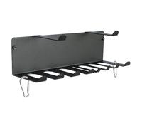 Rangement mural pour salle de sport - Rack pour équipement d'espace, Organisateur mural pour salle de sport, Étagères organisatrices robustes | Parfait pour support de bande de résistance, rangement d