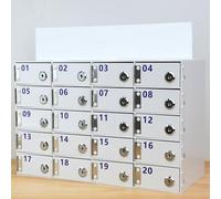 Rangement mural pour téléphone portable pour salles de classe, bureaux ou usines Plusieurs options de grille pour une gestion efficace de l'espace et un accès facile