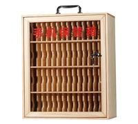 Rangement mural verrouillable en bois pour téléphone portable pour usines, bureaux et écoles - Coffre-fort sécurisé 60 bits pour examen des étudiants et solutions de stockage
