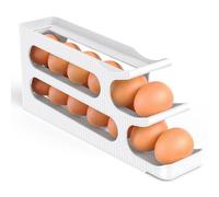 Rangement Oeuf Frigo, 3 Étages Économisez de l'espace Roulage Automatique Distributeur Oeuf, Boite À Oeufs en Plastique pour Rèfrigèrateur, Cuisine - 1 Pièce
