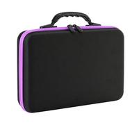 Rangement Onglerie,Rangement Vernis A Ongle Coffret de 60 flacons d'huiles essentielles, 15 ml, sacs collecte, étuis transport portables voyage, sac rangement for vernis à ongles(Purple 60 Bottle)