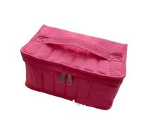 Rangement Onglerie,Rangement Vernis A Ongle Sac de rangement for huiles essentielles, conteneur, organisateur, portable ongles, outil, sac salon, boîte essentielle, voyage, vernis, huile(Pink)