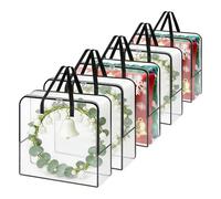 Rangement | Organisateur de guirlandes 5 pièces avec fermeture éclair - Rangement pour décoration de Noël et guirlandes | Pour maison, garage, salon, décoration de Pâques