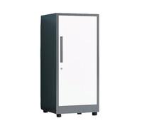 Rangement Outils Jardin avec Serrure Armoire de Rangement en Acier Laminé À Froid avec Poignées Dissimulées Étagères Réglables Étanche et Résistante À L'humidité Armoire Rangementt Garage(Gray)
