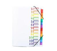 Rangement Papier Administratif Rainbow Accordion File Folder