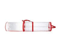 Rangement Papier Cadeau Gift Wrapping Paper Storage Organizer Bag 100x24cm Round PVC Clear Bag Zippered Wrap With Handles For Festival(Red)