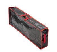 Rangement Papier Cadeau Home Organization Storage Container Capacity Storage Bag with Reinforced Handle Waterproof Zipper for Easy(Black Red)