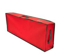 Rangement Papier Cadeau Home Organization Storage Container Capacity Storage Bag with Reinforced Handle Waterproof Zipper for Easy(Red)