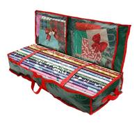 Rangement Papier Cadeau Wrapping Paper Storage Bag sturdy Large Capacity Gift Waterproof Underbed Moisture-proof Dust-proof Organizer(Green)