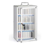 Rangement portable pour téléphone avec poignée et clés murales pour bureau, militaire, école, salle de classe - 48 emplacements pour une gestion efficace de l'espace