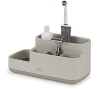 Joseph Joseph Boîte compartimentée EasyStore – Caddy de rangement pour salle de bain – Écru