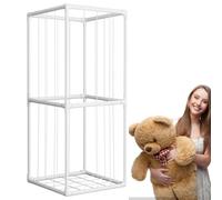 Rangement pour animaux en peluche | Grand porte-animaux en peluche, présentoir pour organisateur debout, rangement pour zoo jouet peu encombrant, zoo pour animaux en PVC avec bande élastique