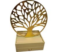 Rangement pour bijoux "Arbre de vie" Crème
