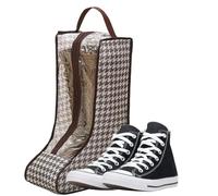 Rangement pour bottes | Porte-bottes peu encombrant pour placards de maison | Étui à bottes de voyage avec fenêtre transparente pour carte d'identité | Boîte à bottes étanche à la poussière avec
