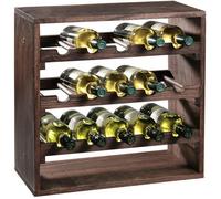 Lago - 15 bouteilles - Pin laqué foncé