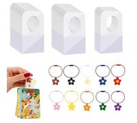 Rangement pour cartes Yoto - Ensemble de 10 anneaux en acier inoxydable et 50 crochets adhésifs pour organiser cartes, photos et plus - Solution pratique et durable pour collectionneurs