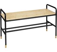 Rangement pour chaussures avec étagère en bambou, 80 x 50 x 33,5 cm, Loft, WENKO