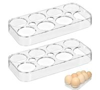 Rangement pour deux œufs pour réfrigérateur, peut contenir 8 œufs, robuste et durable, pratique et sûr pour ranger et transporter les œufs