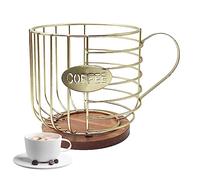 Rangement pour dosettes de café, accessoires de bar à café et organisateur pour plan de travail, organisateur de dosettes de café à montage mural, porte-gobelet et rangement pour dosettes de café sur