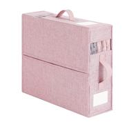 Rangement Pour Draps De Lit, Sacs De Rangement Pour Vêtements, Boîtes De Rangement Pliables Avec Couvercles, Organisateur De Placard En Tissu De Lin, Boîte De Rangement Pour Oreille Et Literie Avec