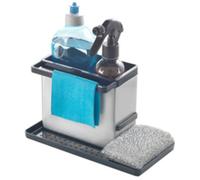 Rangement pour évier Tidytex INOX, argent/noir