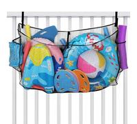 Rangement Pour Jouets De Piscine - Maille En Polyéthylène De 59,06 Pouces | Organisateur De Piscine Flottant - Filet Pliable Durable Avec Sangles D'attache Maintient Les Flotteurs Au Bord De La Piscin