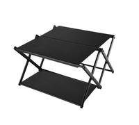 Rangement pour le camping | Organiseur portable pliable à 3 niveaux | Bureau | Pour une utilisation lors d'activités de plein air, pique-nique, randonnée, randonnée, terrasse et jardin