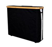 Rangement pour papier toilette avec couvercle, corbeille à papier toilette - Grand panier de rangement en papier en tissu Oxford de 23 L,Porte-rouleau de papier pliable, bac de rangement de papier toi