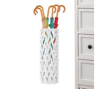 Rangement pour parapluies, organiseur en métal creux | 15 x 15 x 42 cm | Pour maison, salon, entrée, couloir, balcon, bureau, hôtel, réception, salon