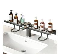Rangement pour robinet, acier au carbone, grande capacité, étagère de rangement au-dessus du robinet, pour savon, brosse, outils, articles de toilette, moussant, décoration de douche, appartement Dor