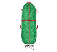 Rangement pour sapin de Noël Grand sac imperméable, fermeture éclair, | Sac-Rangement Conteneur Pour Arbre Artificiel Maison salon balcon appart couronne guirlande ornement déco Vert 7,5 pieds