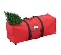 Rangement pour sapin de Noël | Récipient anti-poussière pour décorations de vacances - Sac de rangement pour sapin de Noël avec roulettes - pour guirlande, voyage, extérieur, cuisine, chambre, garage