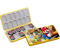 Rangement pour Switch Jeux,Boite Jeux Switch Rangement,Doublure en Silicone,Boite Rangement Jeux Switch,avec 24 Emplacements pour Cartes de Jeu et 24 Emplacements Our Cartes Micro SD (DC2417)