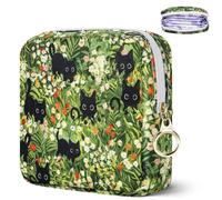 Rangement pour tampons et serviettes - Étui de rangement portable pour serviettes hygiéniques (adapté aux premières règles des jeunes filles)-Pochette pour règles, mini-sacoche zippée pour femmes