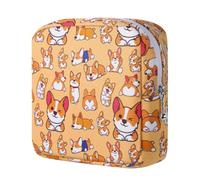 Rangement pour tampons et serviettes - Pochette pour règles, mini-sacoche zippée pour femmes - Étui de rangement portable pour serviettes hygiéniques (adapté aux premières règles des jeunes filles)