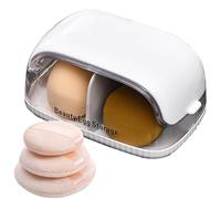 Rangement pour œufs de beauté, Support à éponges à Maquillage Portable, Boîte Transparente, ABS, Acrylique, Protection Anti poussière, pour Rangement gommettes, pinceaux, Salon beauté, Voyage